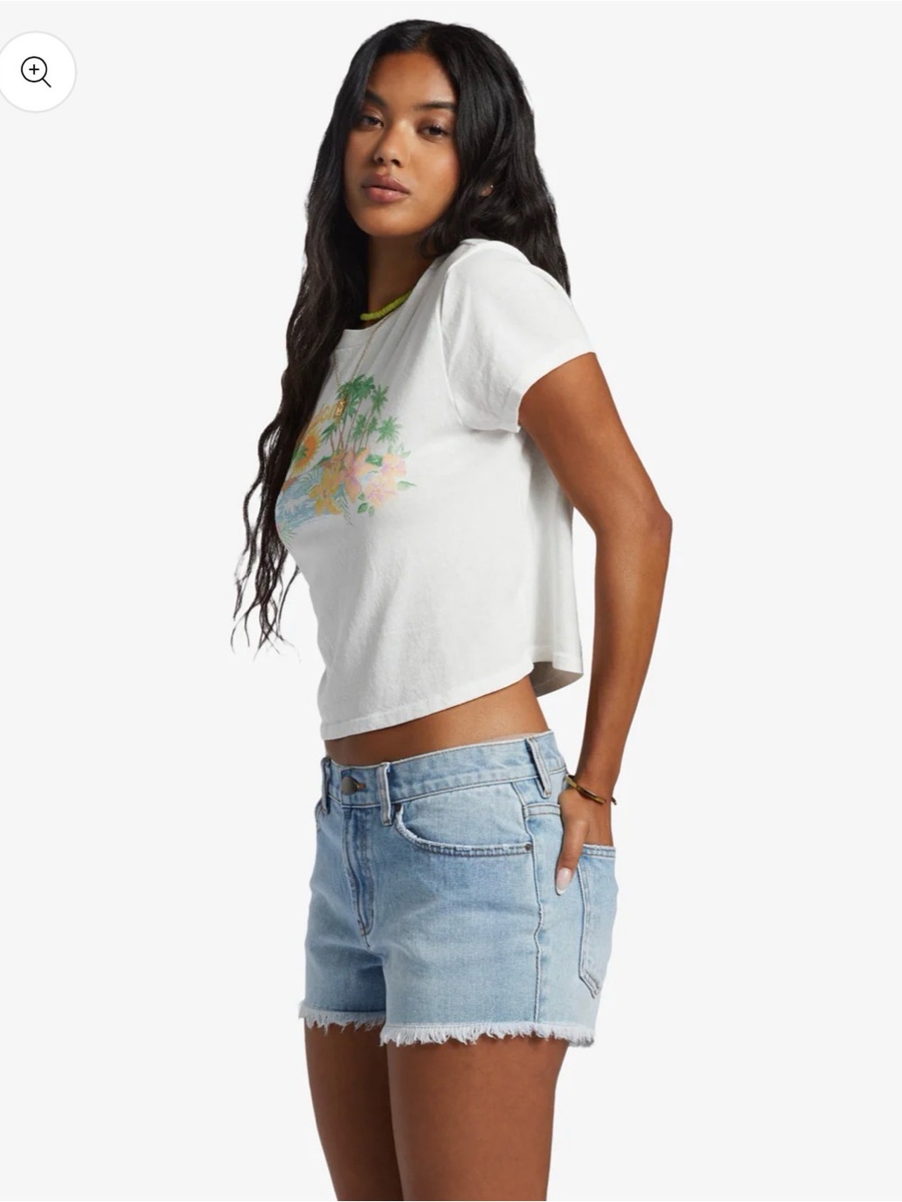 Billabong Women's Drift Away frayed denim shorts - Picture 6 of 7